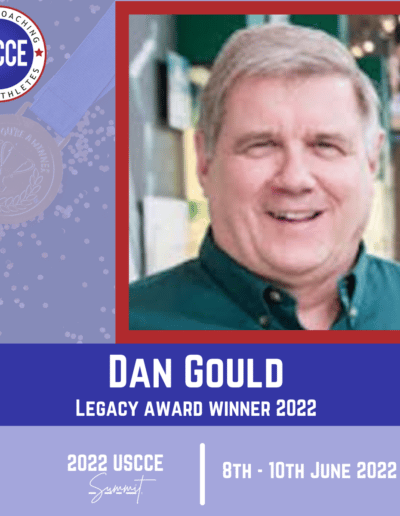 USCCE North American Coach Development Summit social media art card with Dan Gould
