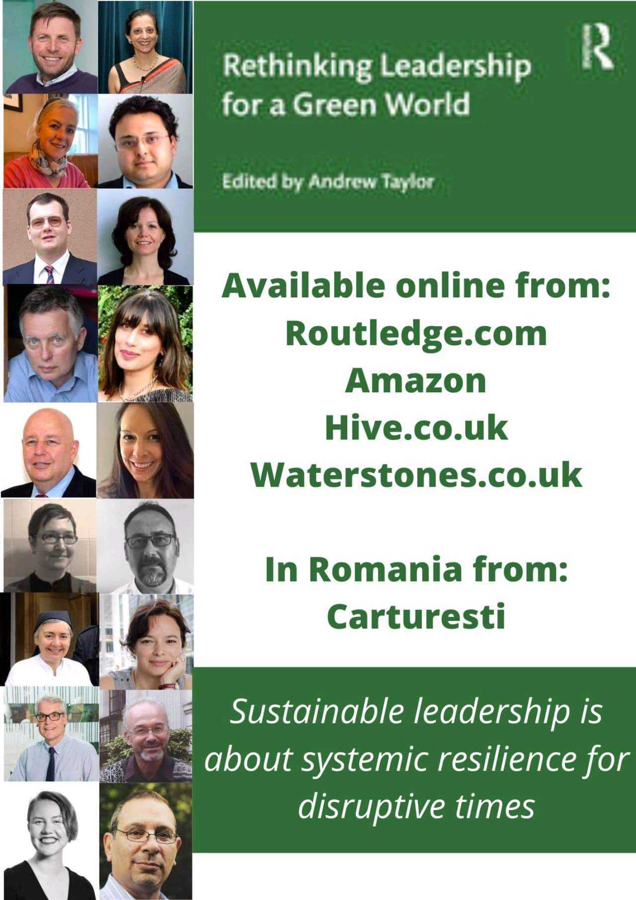 Authors of book on climate change: Rethinking Leadership for a Green World