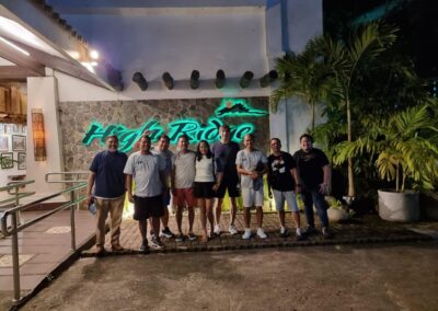 Coach Noli Ayo, Coach Russell Raypon, Coach Jong Uichico and others after dinner
